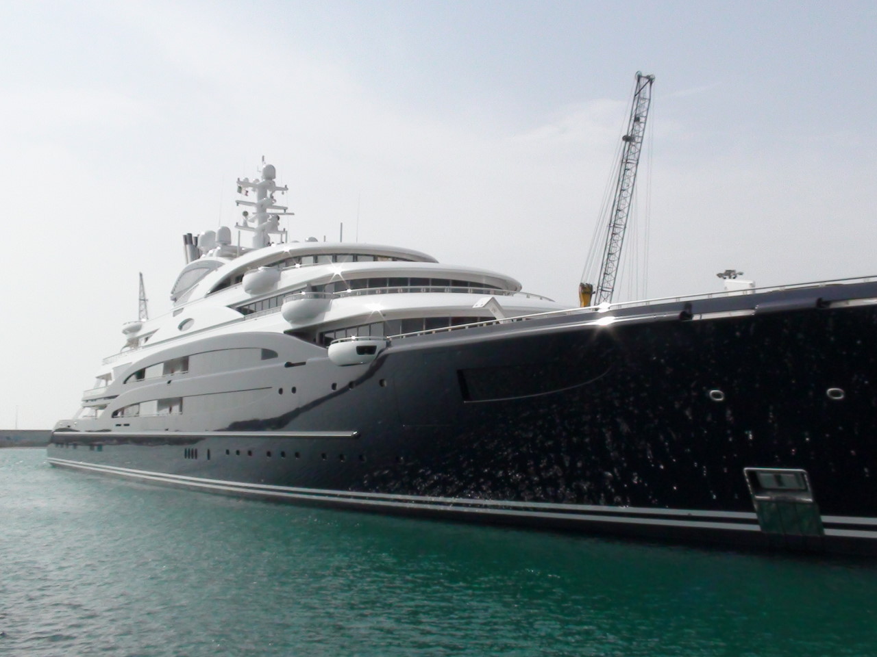 Serene — A 134-metre Fincantieri with a two-level beach club and a private owner's deck.