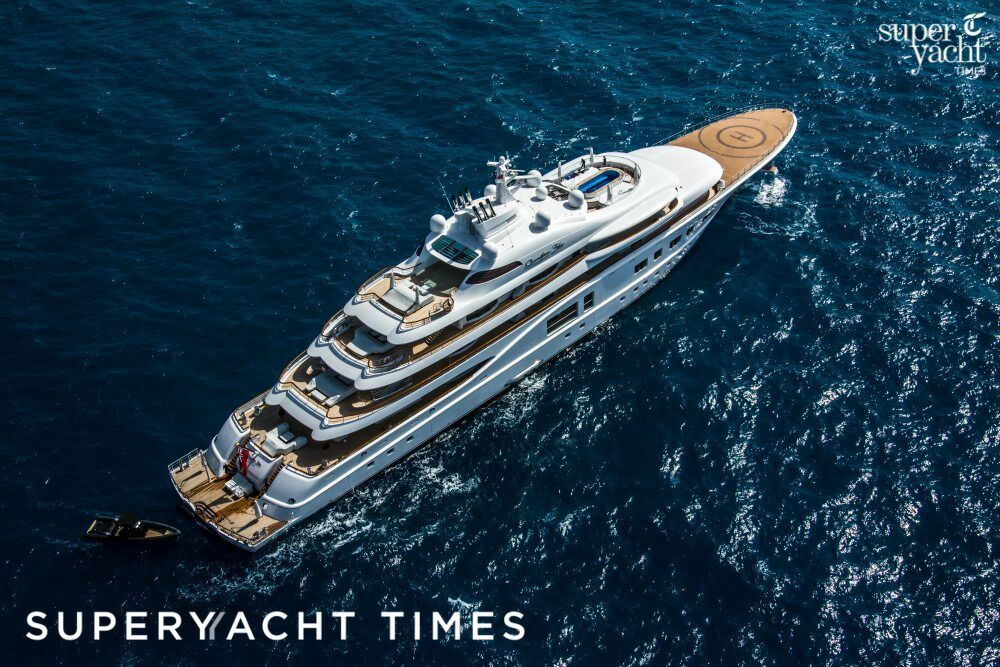 Quantum Blue — A 104-metre · 341 ft motor yacht, delivered by Lürssen in 2014 and documented in the wiki.yachts archive.