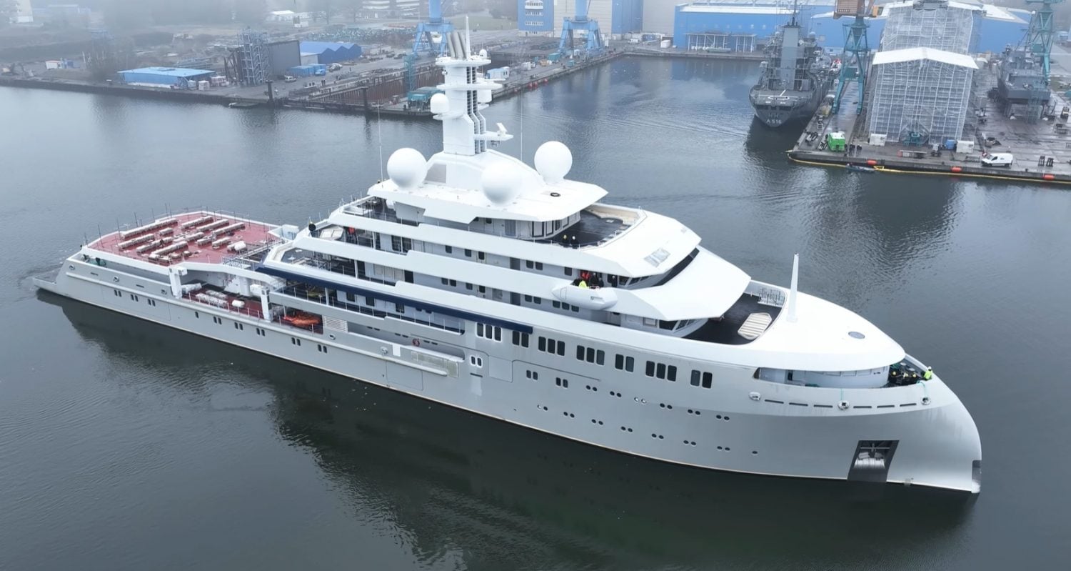 Shackleton — A 109-metre · 358 ft motor yacht, delivered by Lürssen in 2023 and documented in the wiki.yachts archive.